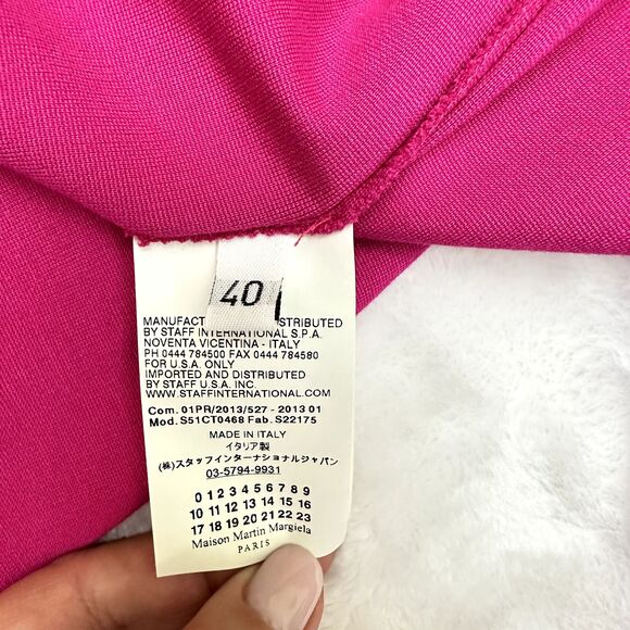 Maison Martin Margiela Women's Pink Midi Sheath Dress Sz 40/4 Knit Jersey Italy - Picture 14 of 16